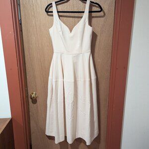 JILL Jill Stuart Cecilia Sweetheart Fit And Flare Dress Ivory Size 4 NWT